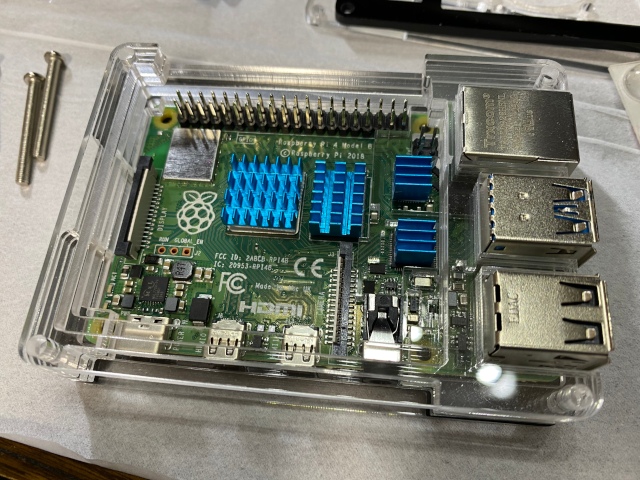 Pi4組込/ヒートシンク取付